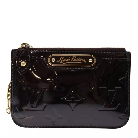 LOUIS VUITTON Vernis Pochette Cles NM Coin Purse Amarante M93557 LV Auth yk11701 - Picture 2 of 11